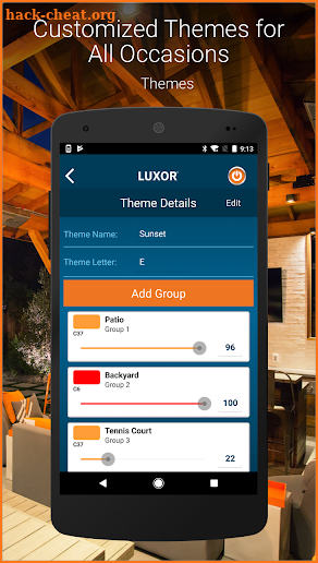 Luxor® Controller screenshot