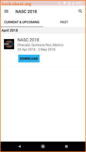 Luxottica NASC 2018 screenshot