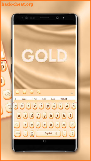 Luxurious Gold Keyboard screenshot