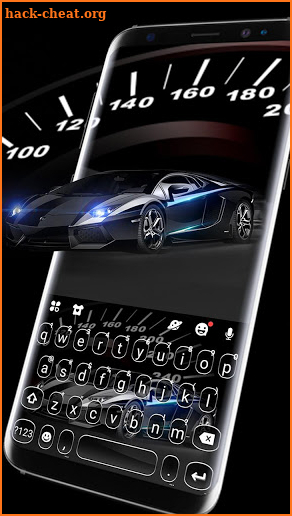 Luxury Black Car Keyboard Theme screenshot