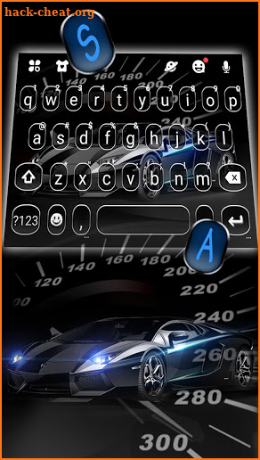 Luxury Black Car Keyboard Theme screenshot