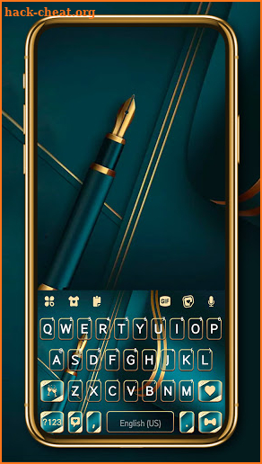 Luxury Business Keyboard Background screenshot