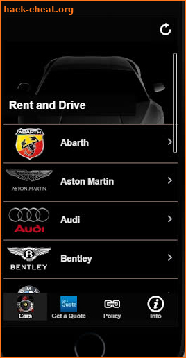 Luxury Car Rental screenshot