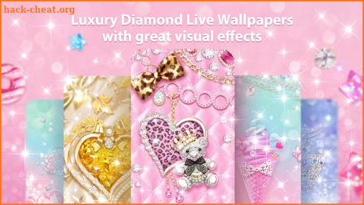 Luxury Diamond Live Wallpaper & Launcher Themes screenshot