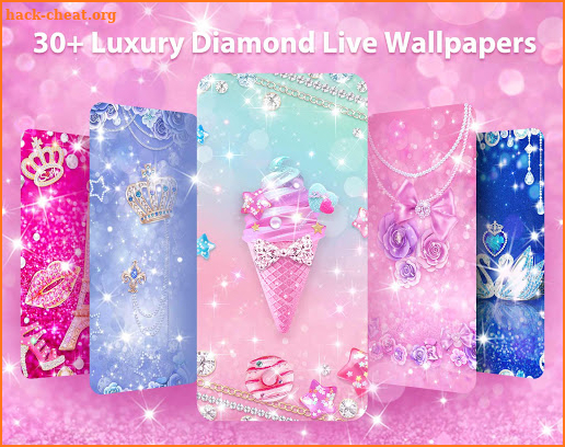 Luxury Diamond Live Wallpaper & Launcher Themes screenshot