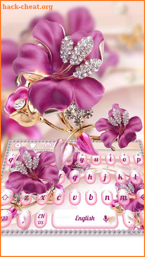 Luxury Flower Keyboard screenshot