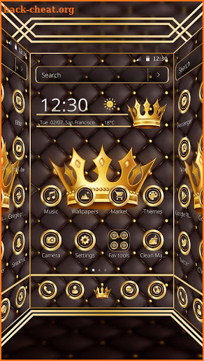 Luxury Gold King Theme screenshot