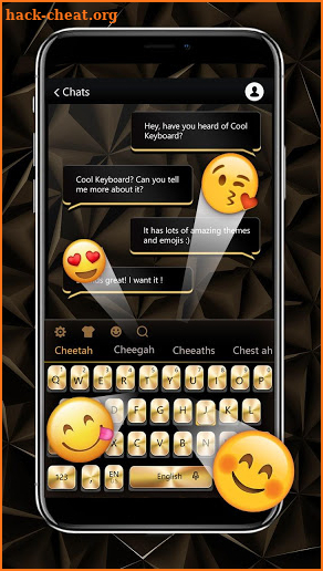 Luxury Golden Black Keyboard screenshot