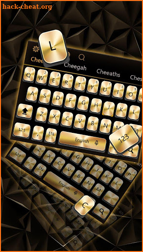 Luxury Golden Black Keyboard screenshot