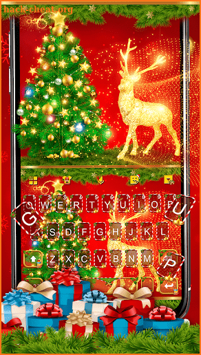 Luxury Golden Christmas Theme screenshot