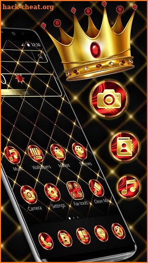 Luxury Golden King Crown Theme screenshot