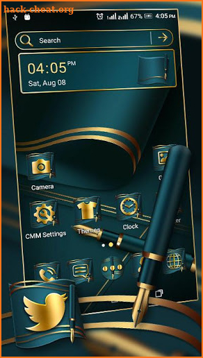 Luxury Pen Launcher Theme screenshot