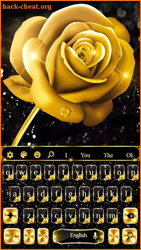Luxury Rose Gold Keyboard Theme screenshot