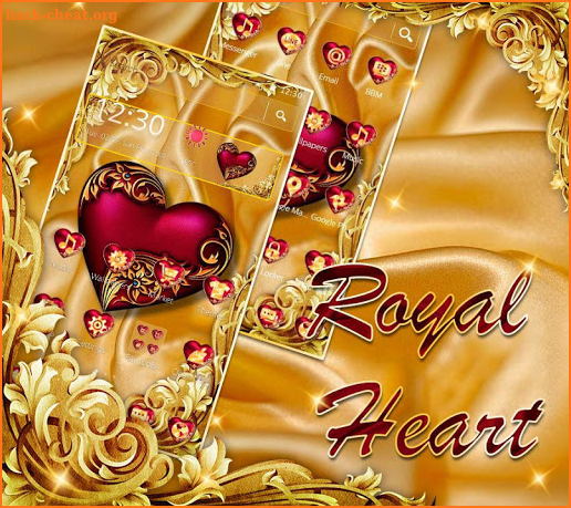 Luxury Royal Heart Theme screenshot