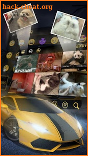 Luxury Yellow Lambo Car Keyboard screenshot