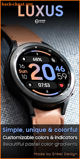 LUXUS - Digital watch face screenshot