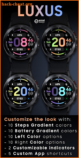 LUXUS - Digital watch face screenshot