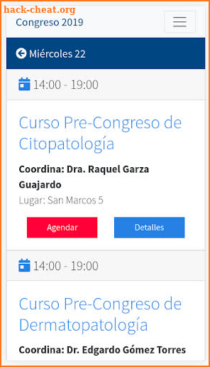 LXI Congreso Anual de Patólogos de la AMP screenshot