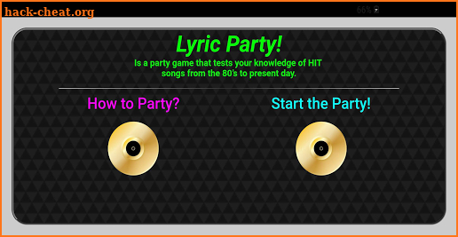 Lyric Party Game screenshot