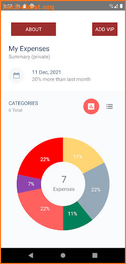 M Expenses screenshot