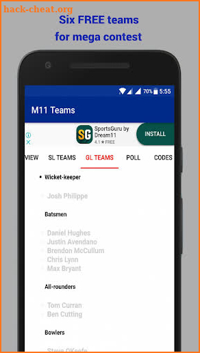 M11 - MyTeam11 & Dream11 Teams, Tips & Giveaways screenshot
