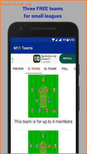 M11 - MyTeam11 & Dream11 Teams, Tips & Giveaways screenshot