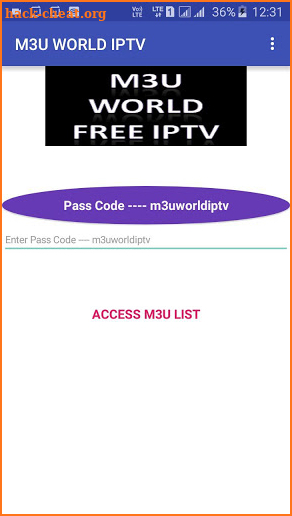 M3U WORLD IPTV screenshot
