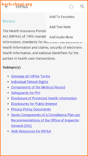 MA Notes: Medical Assistant's Pocket Guide screenshot