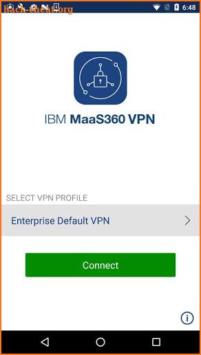 MaaS360 VPN screenshot