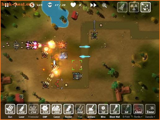 M.A.C.E. tower defense screenshot