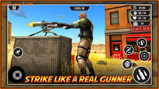 Machine Gun Games War Action: Guns Shooting Games screenshot