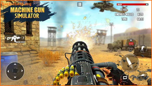 Machine Gun Simulation Guns Shooting Simulator WW2 screenshot