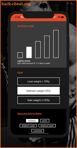 Macro Calculator - Weight Loss and Muscle Gain screenshot