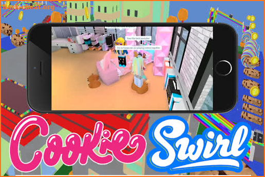 Mad Cookie Swirl Girl Adventure obby Game screenshot