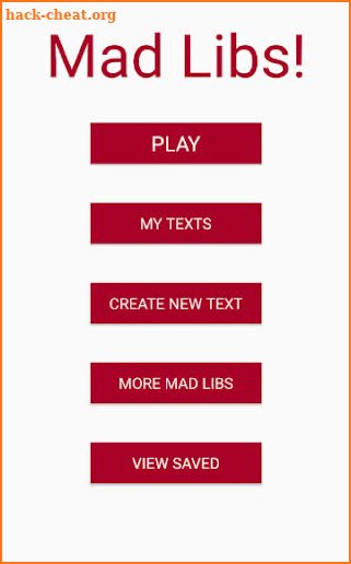 Mad Libs like Word Game screenshot