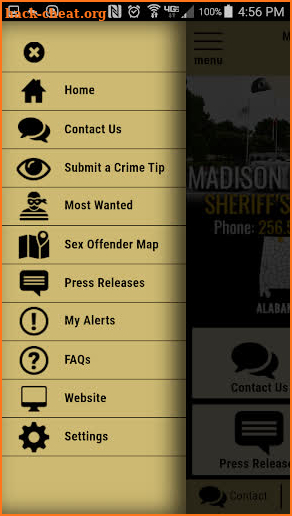 Madison County AL Sheriff's Office screenshot