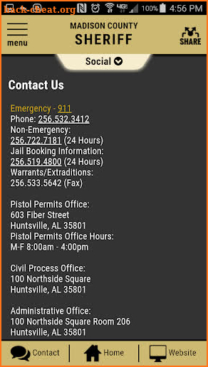 Madison County AL Sheriff's Office screenshot