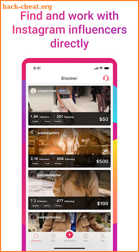 MadV - Influencer Marketplace for Instagram screenshot