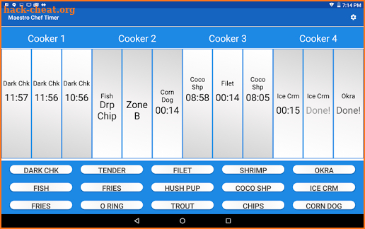 Maestro Timer Fryer Timer - For Tablets 10.1 screenshot