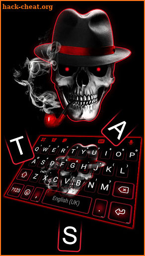 Mafia Smoke Skull Keyboard Background screenshot