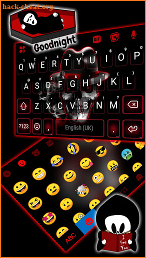 Mafia Smoke Skull Keyboard Background screenshot