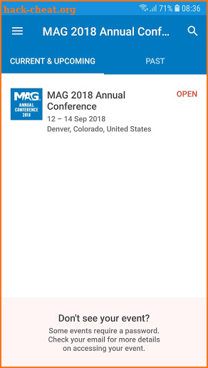 MAG 2018 Annual Conference screenshot