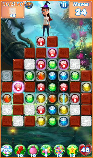 Magic Candy - Match 3 games and fun puzzles screenshot