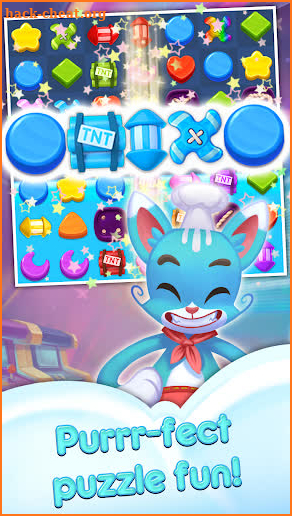Magic Cat Match : Swipe & Blast puzzle screenshot