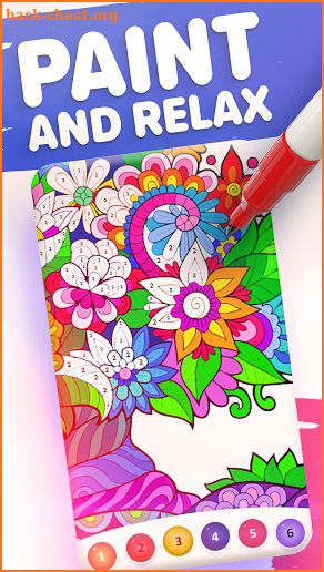Magic Color by Number: Free Coloring game screenshot