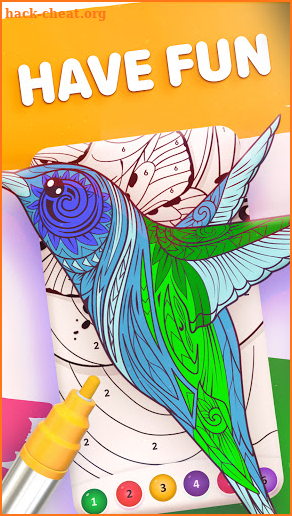 Magic Color by Number: Free Coloring game screenshot