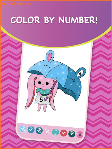 Magic Color - kids coloring book by numbers screenshot