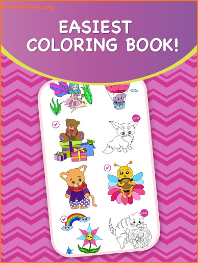 Magic Color - kids coloring book by numbers screenshot
