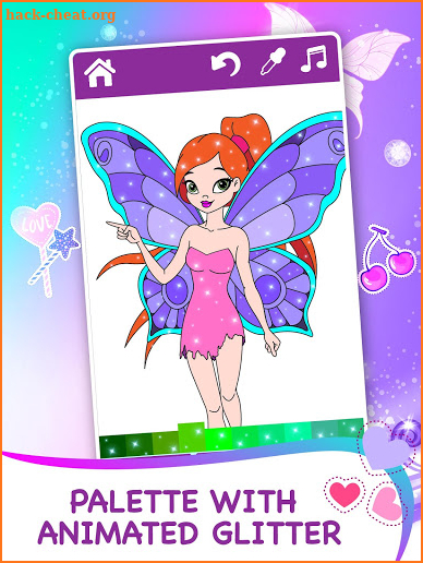 Magic Fairy Coloring Book for Girls screenshot