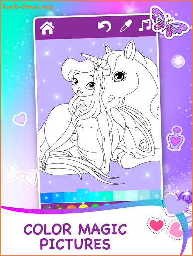 Magic Fairy Coloring Book for Girls screenshot